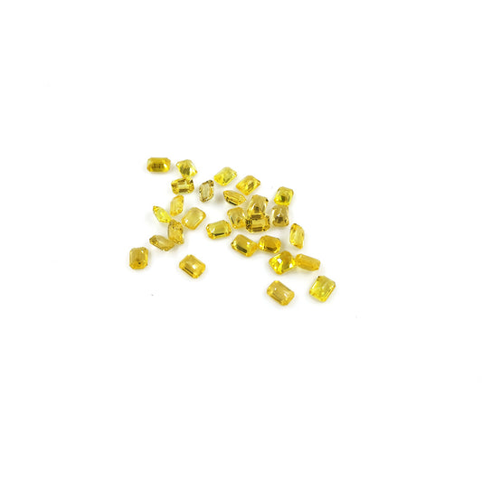 Natural Untreated Yellow Sapphire Calibrated Octagons 3x4mm