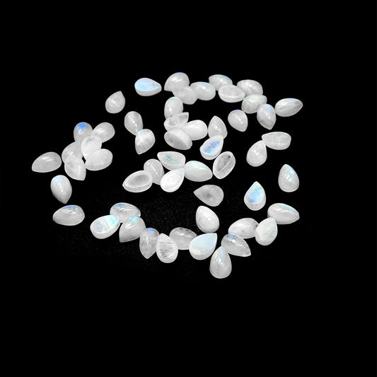 Natural Moon Stone Calibrated Cabochon Pears | 9x11mm & 10x12mm