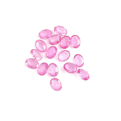 Natural Mozambique Pink Sapphire Calibrated Ovals | 5x7mm & 6x8mm