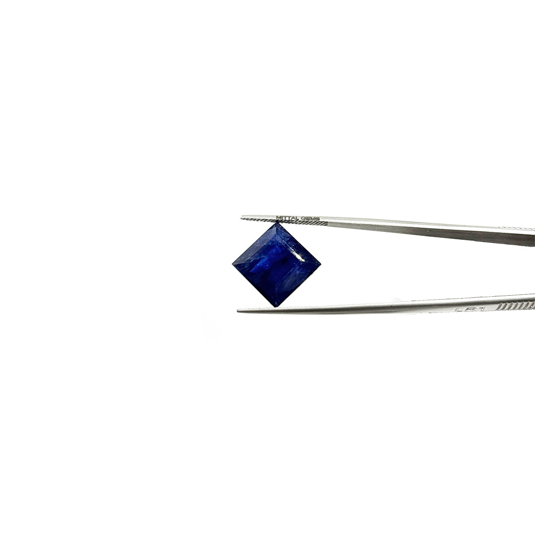 Natural  Bangkok Blue Sapphire Calibrated Squares | 13mm & 14mm