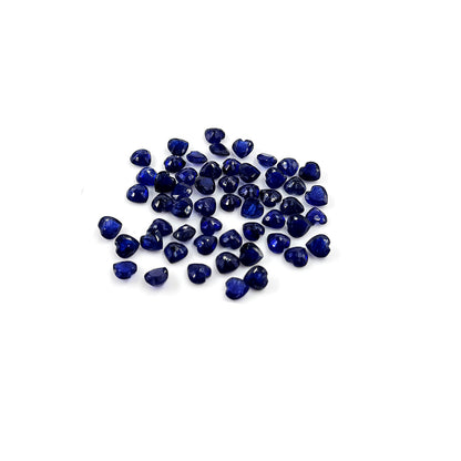Natural  Bangkok Blue Sapphire Calibrated Hearts| 3mm & 4mm