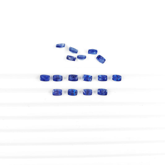 Natural Bangkok Blue Sapphire Calibrated Long Cushion | 3x5mm & 6x4mm