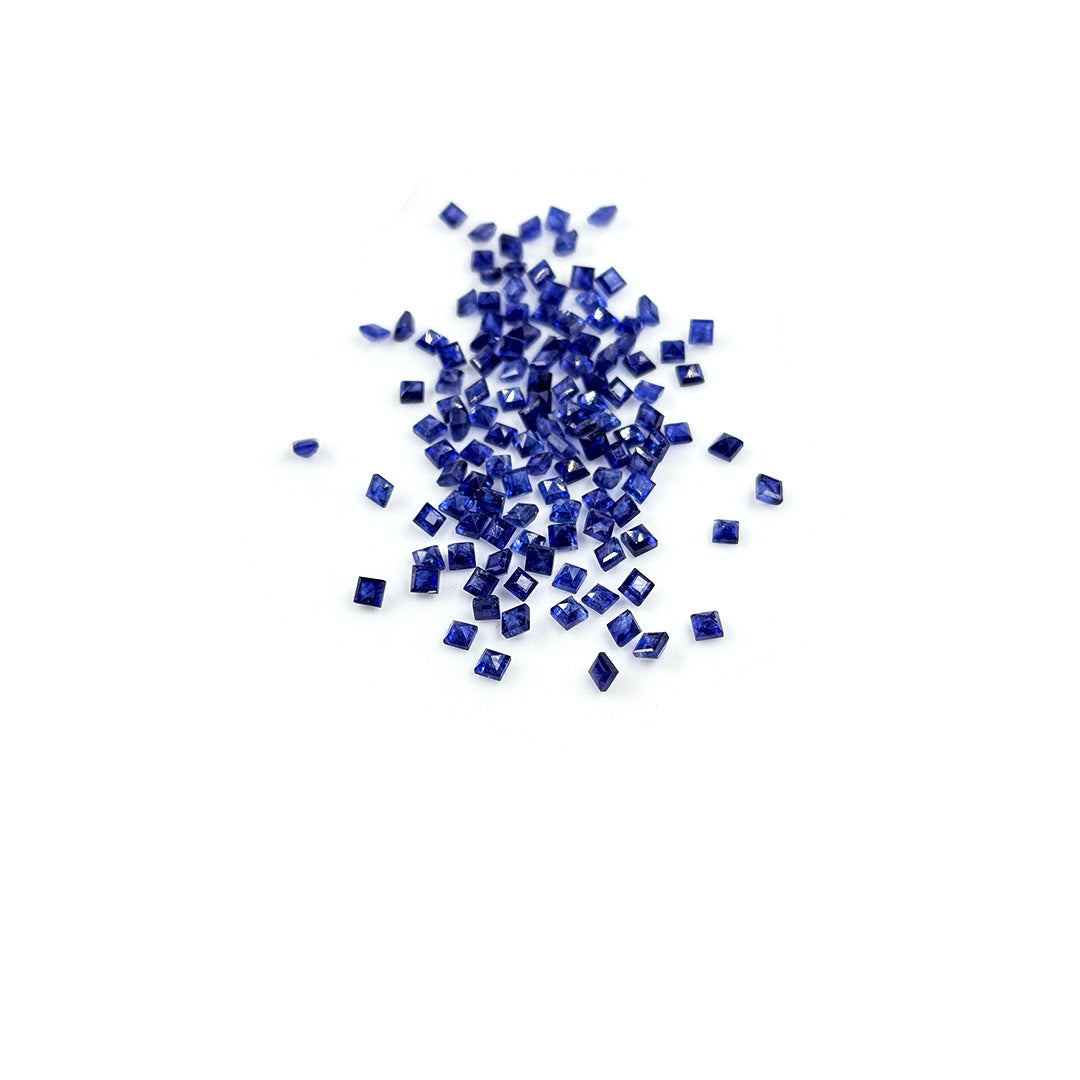 Natural  Bangkok Blue Sapphire Calibrated Squares 2.5mm