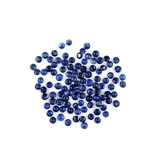 Natural Untreated Blue Sapphire Calibrated Rounds | 3mm & 3.5mm