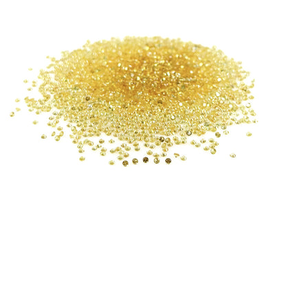 Natural Untreated Yellow Sapphire Calibrated Diamond Cut Rounds | 1.5mm & 1.75mm