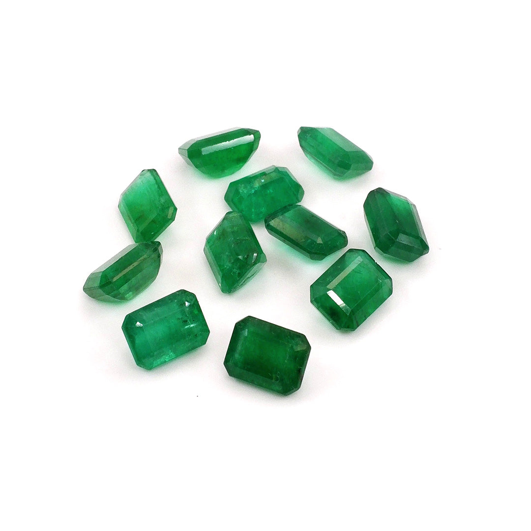 Natural Zambian Emerald Calibrated Octagons | 5x7mm & 6x8mm