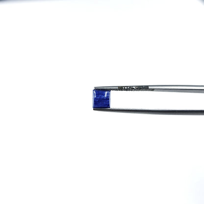 Natural  Bangkok Blue Sapphire Calibrated Cabochon Squares | 5mm & 6mm