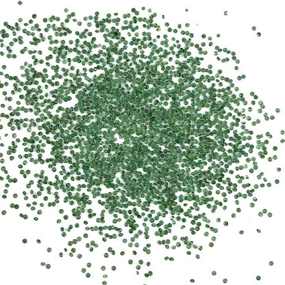 Natural Zambian Emerald Calibrated Diamond Rounds  | 1mm & 1.25mm