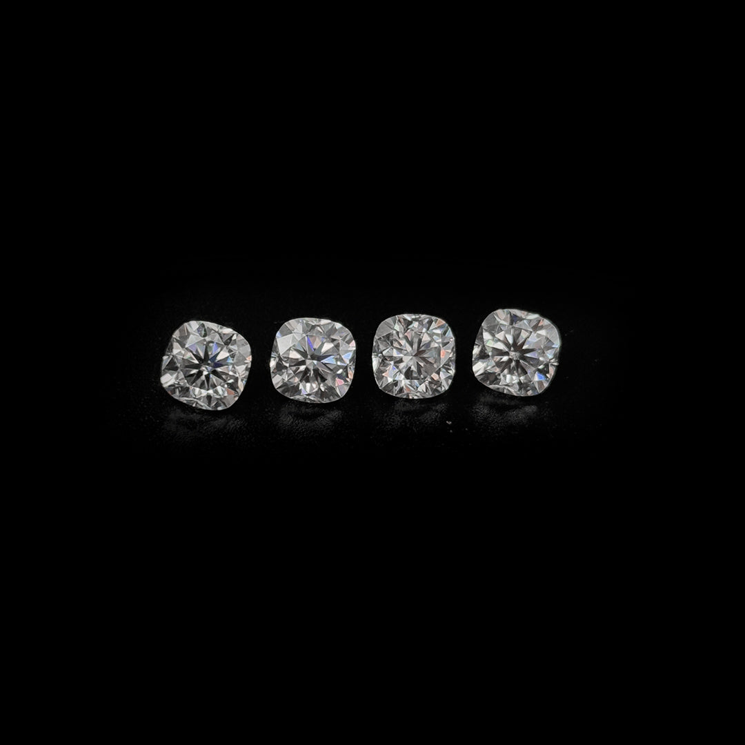 Moissanite Calibrated Cushions | 7mm & 8mm