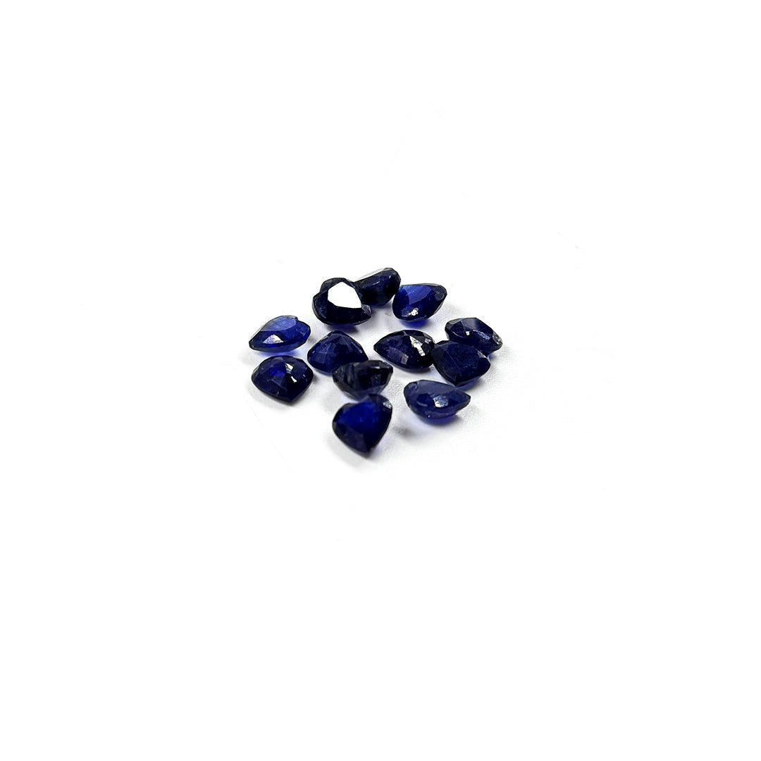 Natural  Bangkok Blue Sapphire Calibrated Hearts| 7mm & 8mm