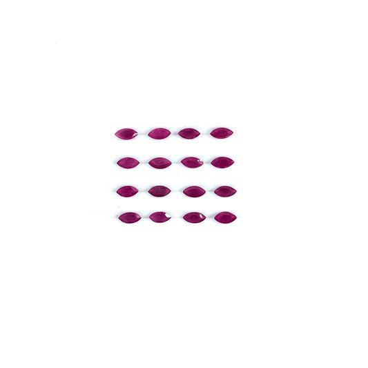 Natural African Untreated Ruby Calibrated Marquise | 2.5x5mm & 3x6mm