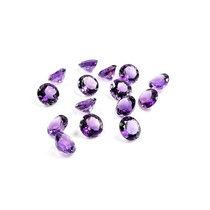Natural Amethyst Calibrated Rounds | 12mm & 13mm
