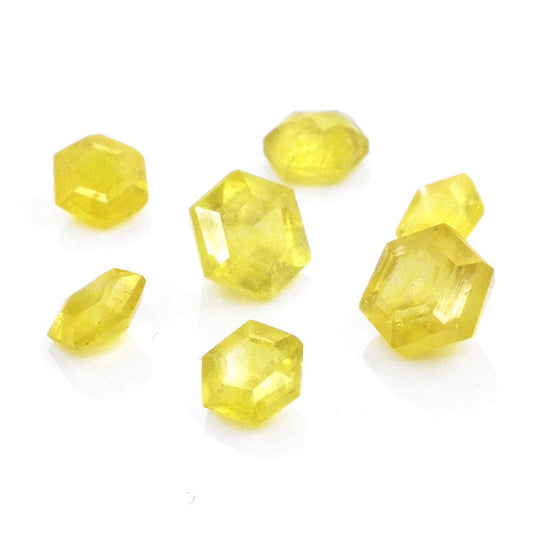 Natural Bangkok Yellow Sapphire Calibrated Hexagons | 7mm & 8mm