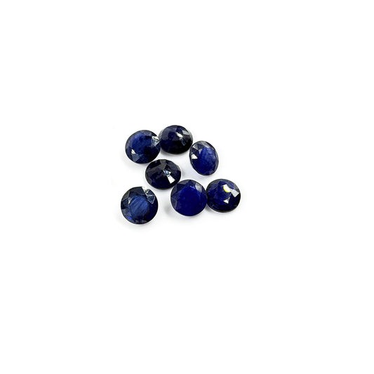 Natural  Bangkok Blue Sapphire Calibrated Rounds | 13mm & 14mm