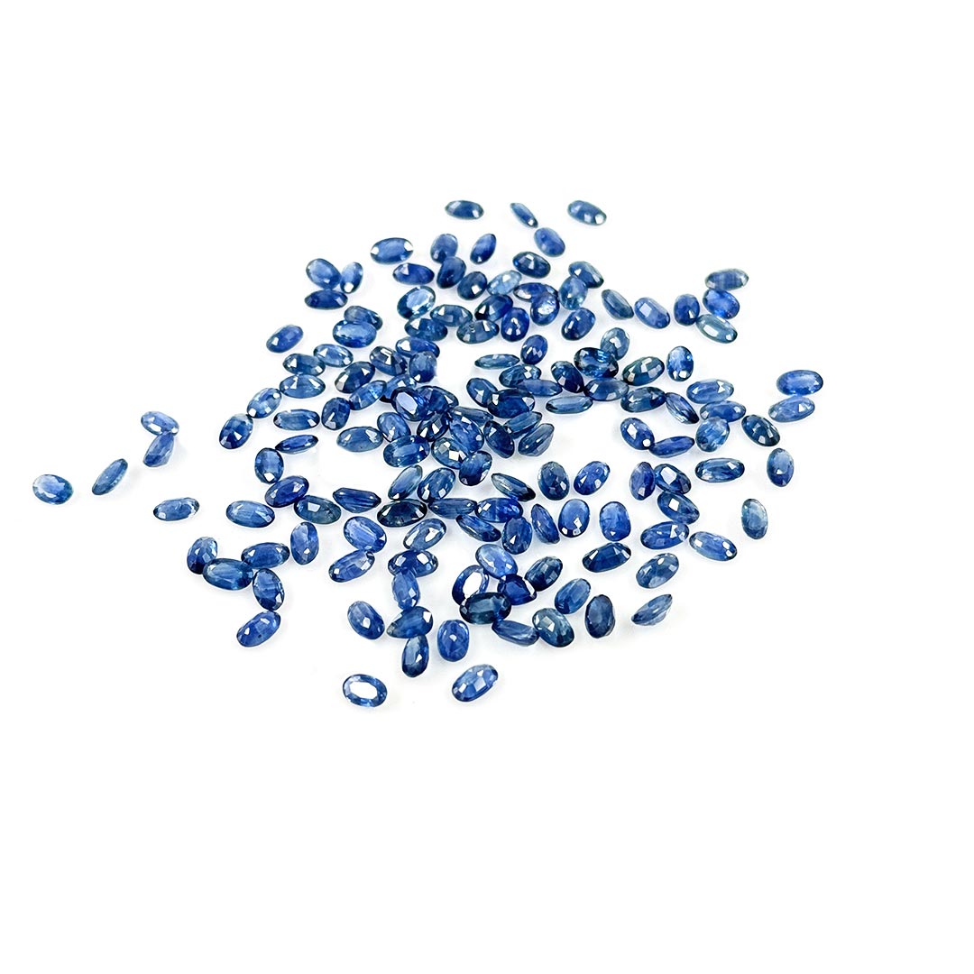 Natural Untreated Blue Sapphire Calibrated Ovals | 3x5mm & 6x4mm