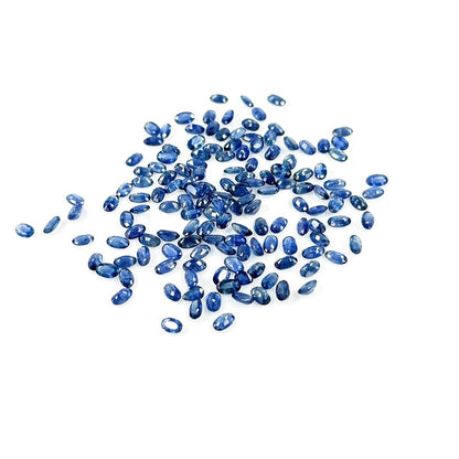 Natural Untreated Blue Sapphire Calibrated Ovals | 3x5mm & 6x4mm