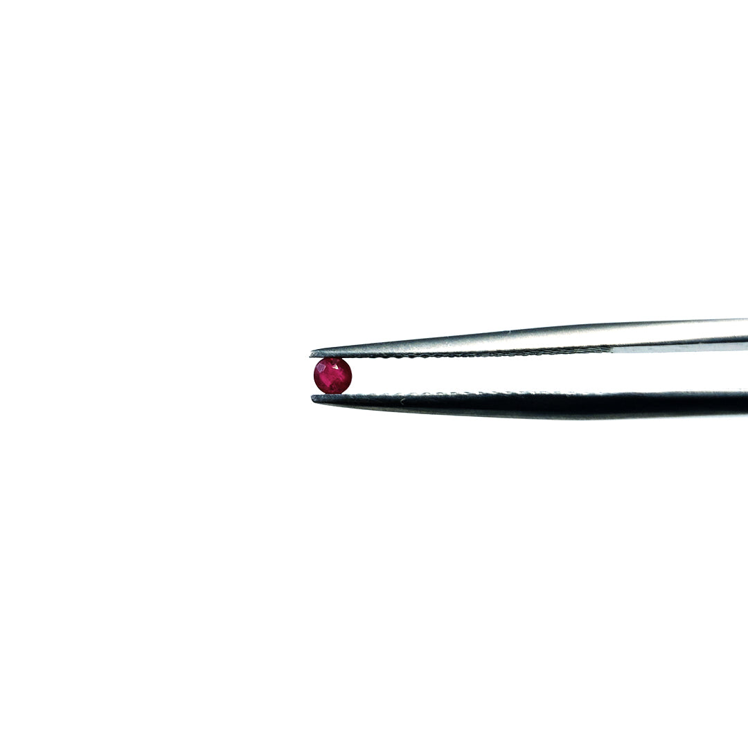 Natural Burma Untreated Ruby Calibrated Rounds | 2mm & 3mm