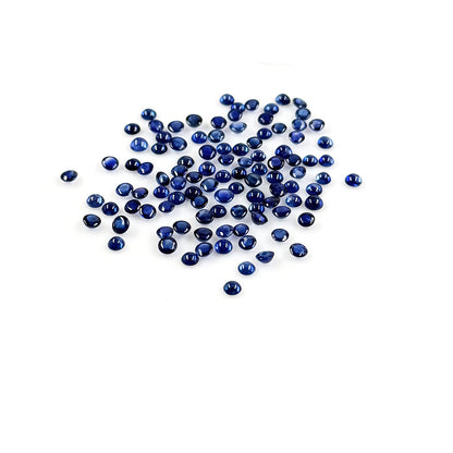 Natural Untreated Blue Sapphire Calibrated Rounds | 3mm & 3.5mm