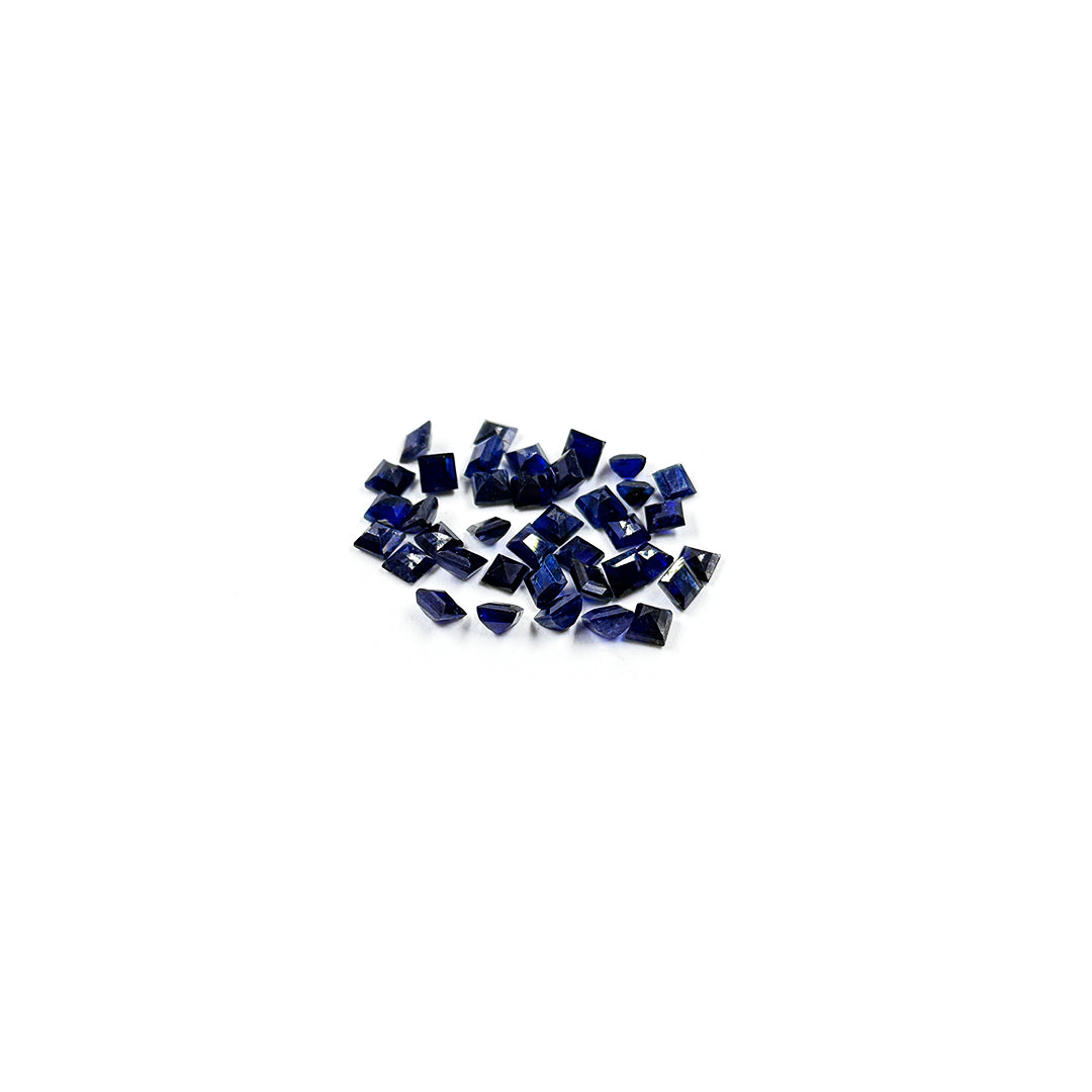 Natural  Bangkok Blue Sapphire Calibrated Squares 3.5mm