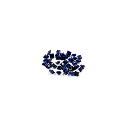 Natural  Bangkok Blue Sapphire Calibrated Squares 3.5mm