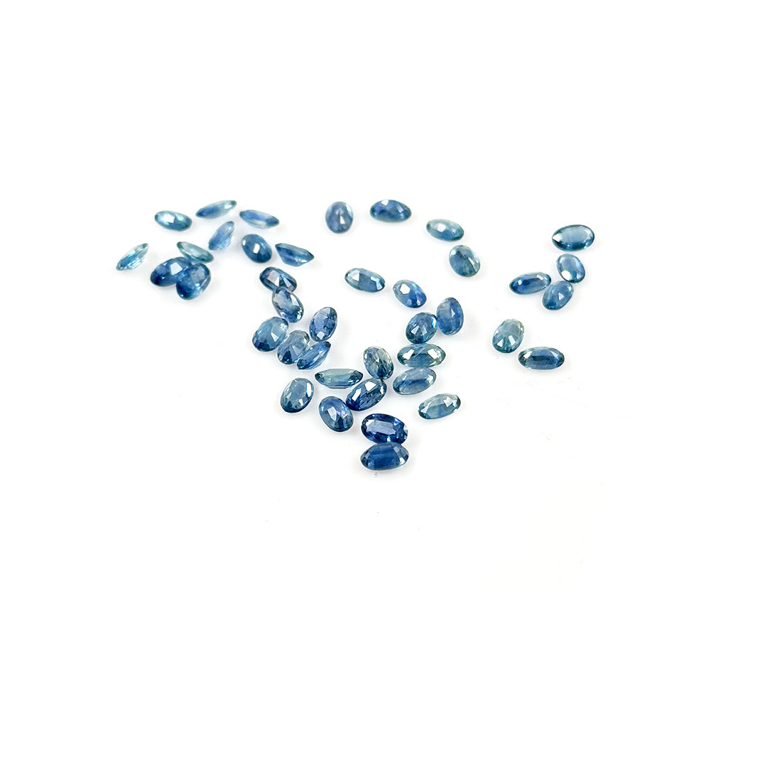 Natural  Bangkok Untreated Blue Sapphire Calibrated Ovals | 3x5mm & 6x4mm