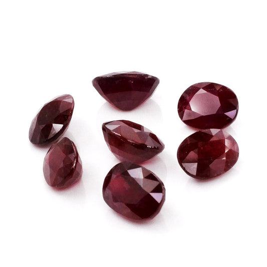 Natural African Untreated Calibrated Ruby Ovals | 10x12mm