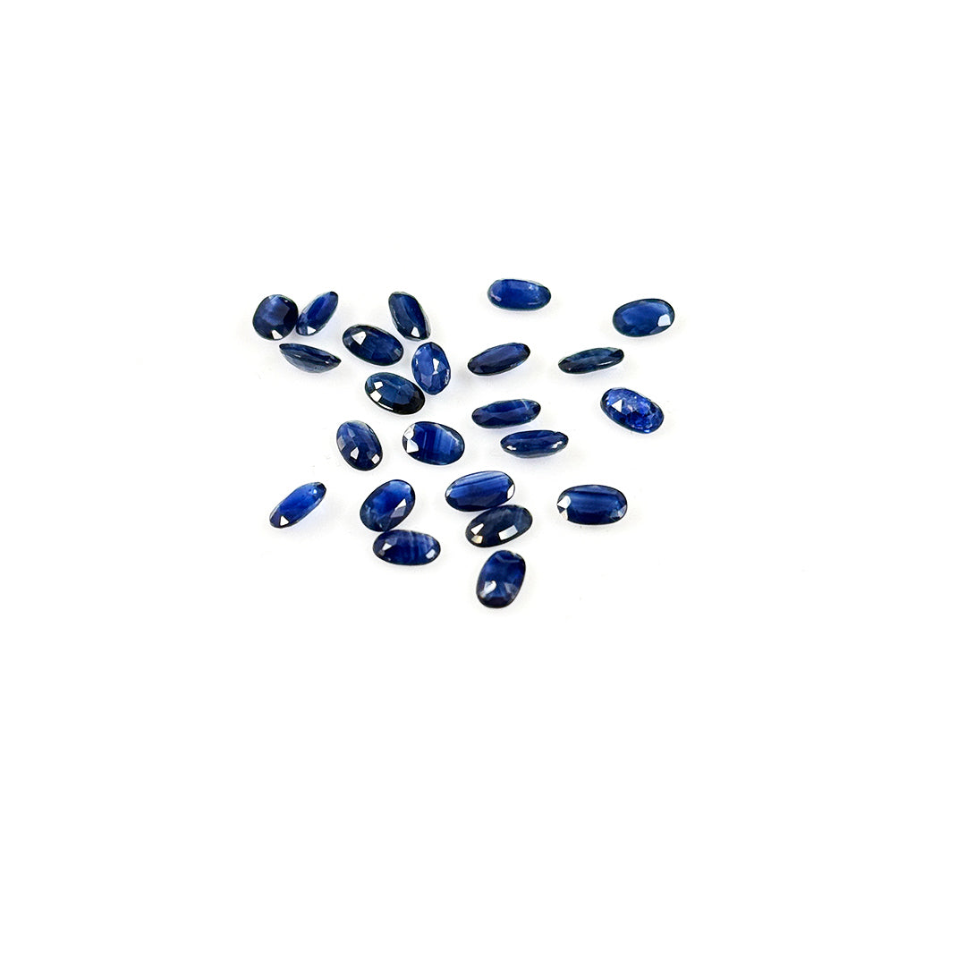 Natural  Bangkok Untreated Blue Sapphire Calibrated Ovals | 3x5mm & 6x4mm
