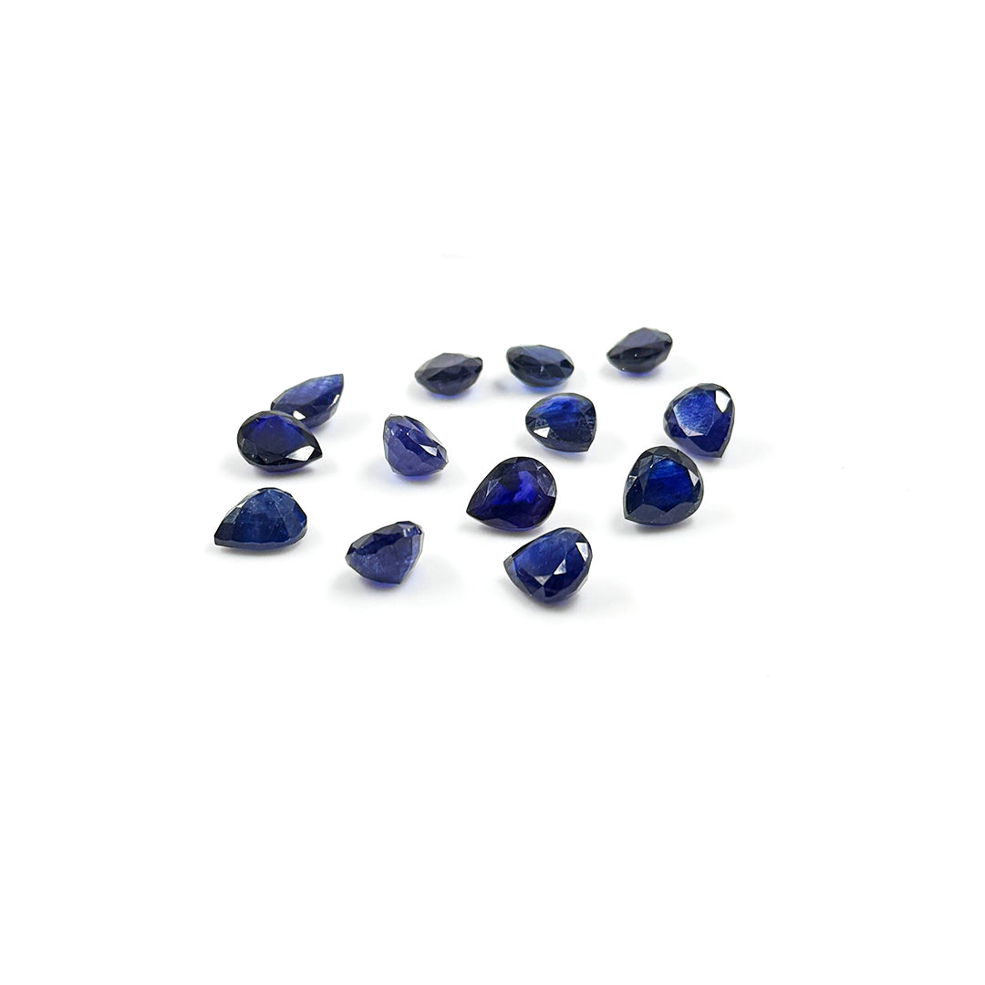 Natural  Bangkok Blue Sapphire Calibrated Pears | 10x12mm & 12x14mm