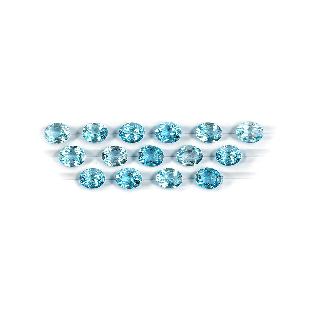 Natural Blue Topaz Calibrated Ovals | 7x9mm & 8x10mm