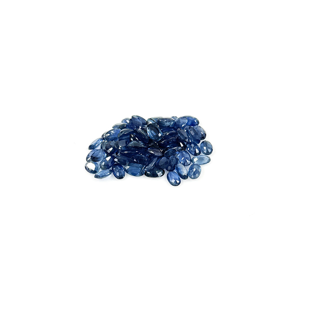 Natural Untreated Blue Sapphire Calibrated Ovals | 3x5mm & 6x4mm