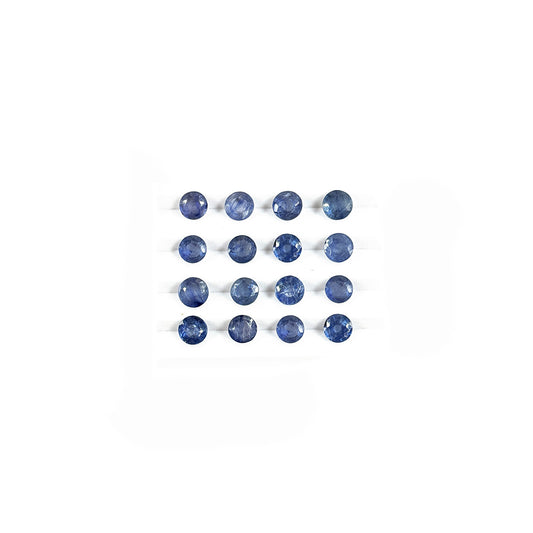 Natural  Bangkok Blue Sapphire Calibrated Rounds | 5mm & 6mm