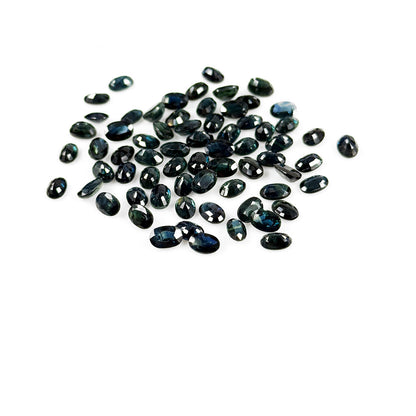 Natural  Bangkok Untreated Teal Sapphire Calibrated Ovals | 3x5mm & 6x4mm