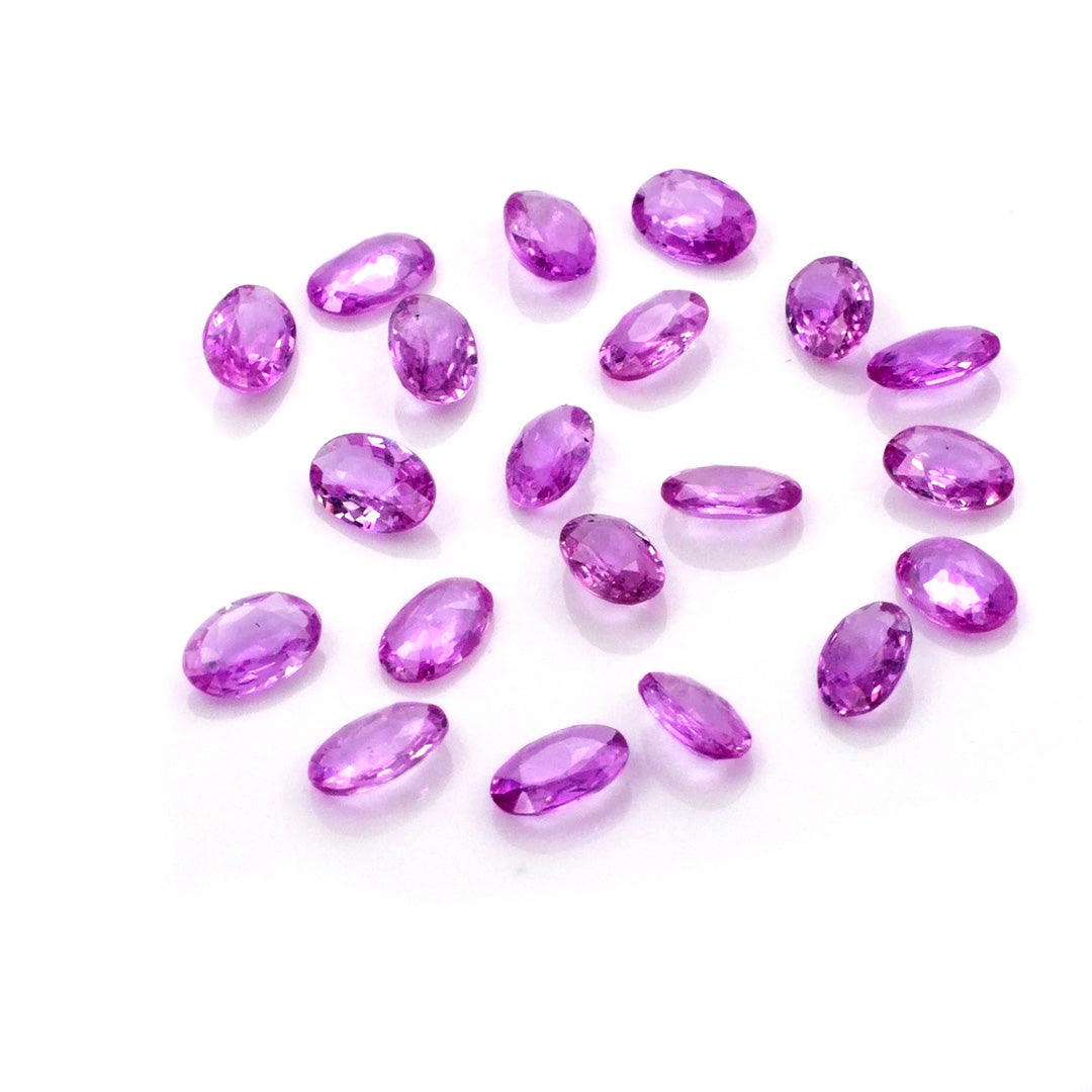 Natural Untreated Pink Sapphire Calibrated Ovals | 3x5mm & 4x6mm