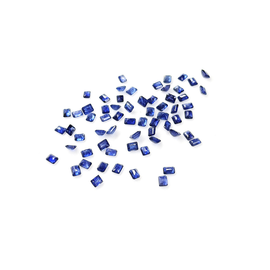 Natural  Bangkok Blue Sapphire Calibrated Octagons | 3x4mm & 4x5mm