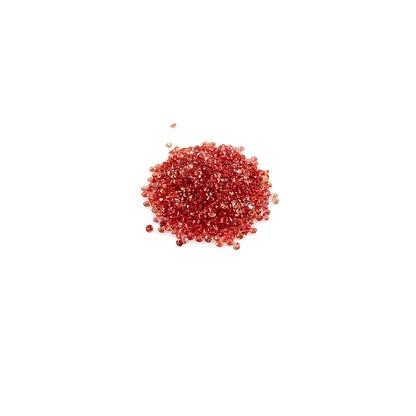 Natural Untreated Copper Sapphire Calibrated Diamond Cut Rounds | 1mm & 1.25mm