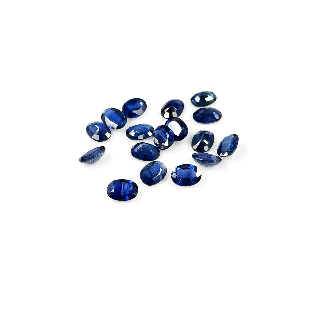 Natural Untreated Blue Sapphire Calibrated Ovals | 5x7mm & 6x8mm