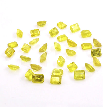 Natural Bangkok Yellow Sapphire Calibrated Octagons | 3x4mm & 4x5mm