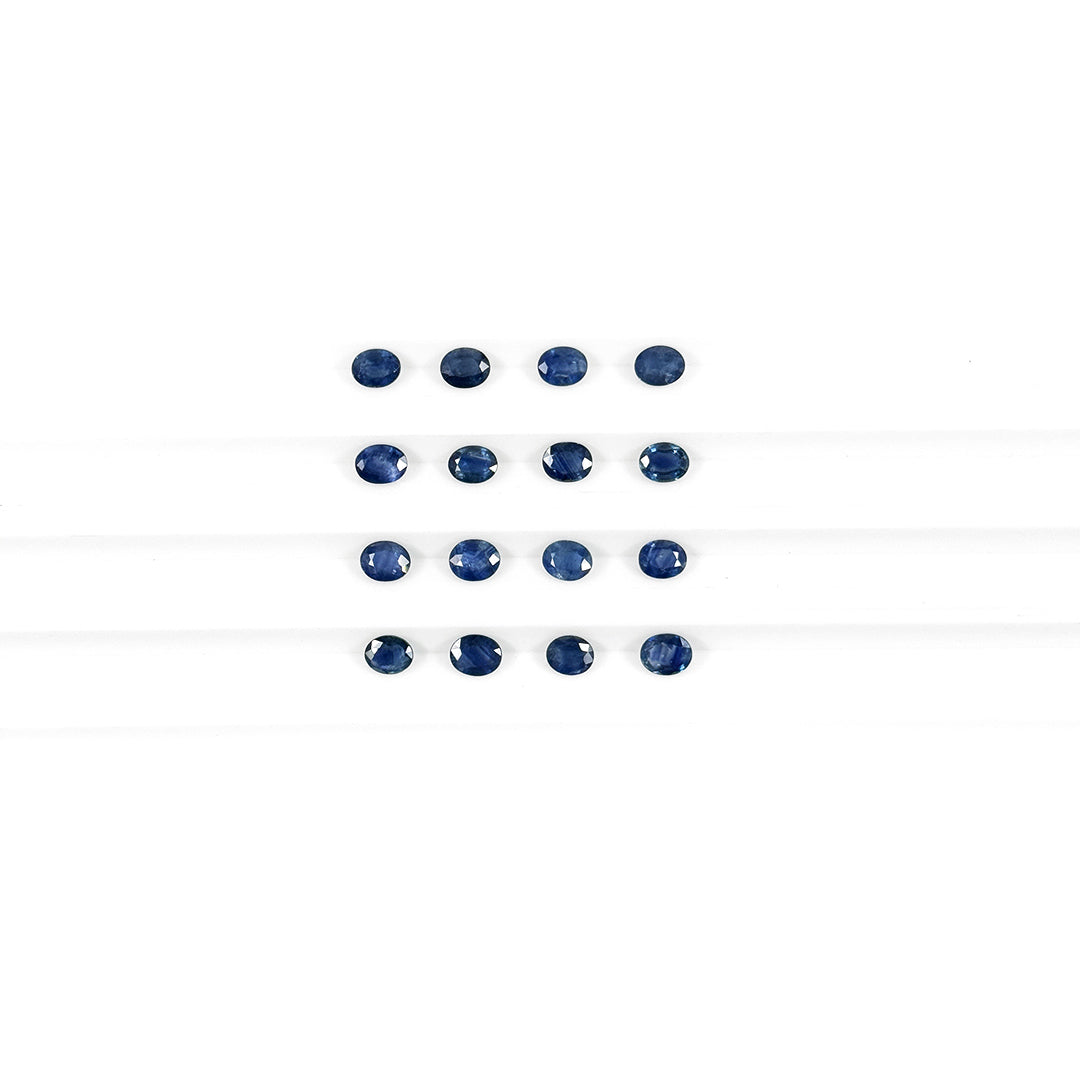 Natural Untreated Blue Sapphire Calibrated Ovals | 5x6mm & 6x8mm