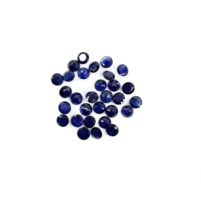 Natural  Bangkok Blue Sapphire Calibrated Rounds | 7mm & 8mm