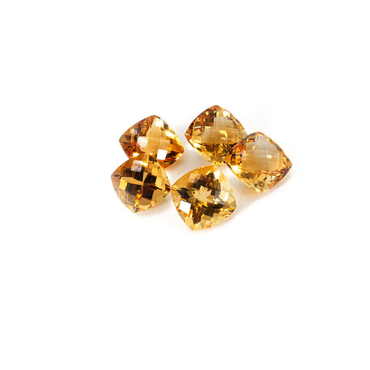 Natural Citrine Calibrated Cushions | 11mm & 12mm