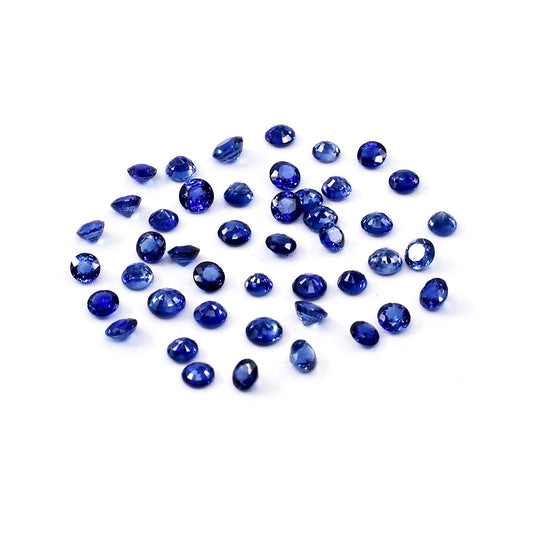 Natural Ceylon Untreated Blue Sapphire Calibrated Rounds | 3mm & 3.5mm