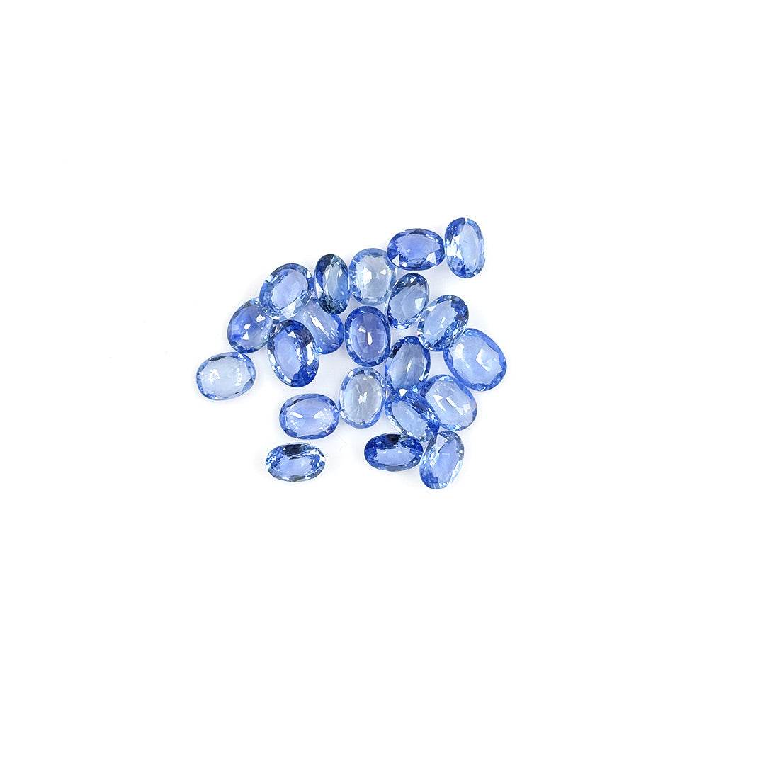 Natural Ceylon Untreated Blue Sapphire Calibrated Ovals | 5x7mm & 6x8mm