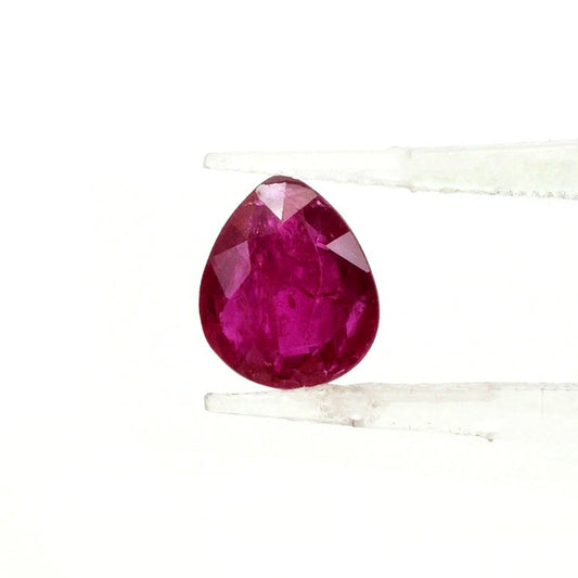 Natural Mozambique Untreated Ruby Pear 2cts