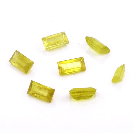 Natural Bangkok Yellow Sapphire Calibrated Baguettes | 5x10mm