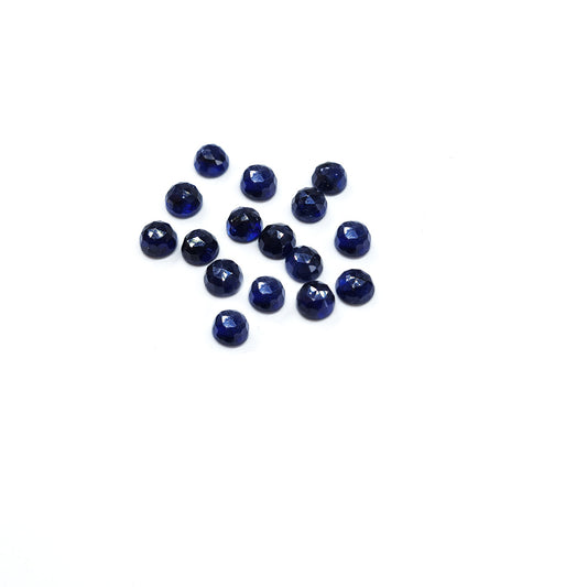 Natural  Bangkok Blue Sapphire Calibrated Rounds | 5mm & 6mm