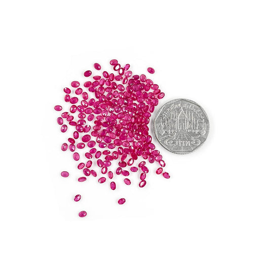 Natural Bangkok Ruby Calibrated Ovals | 5x6mm & 6x7mm