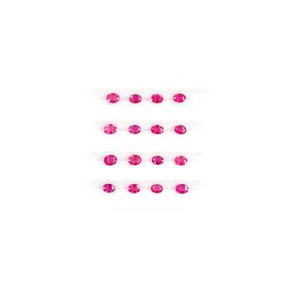 Natural Bangkok Ruby Calibrated Ovals | 5x6mm & 6x7mm