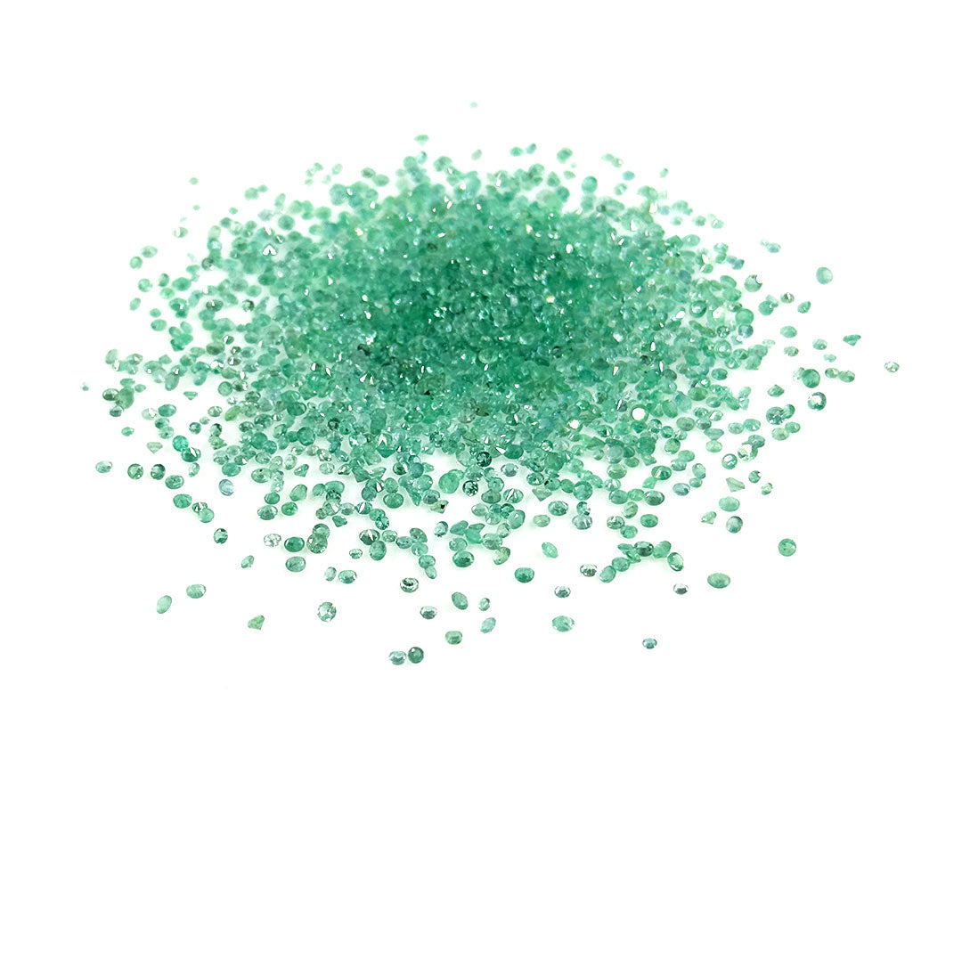 Natural Zambian Emerald Calibrated Rounds 2mm