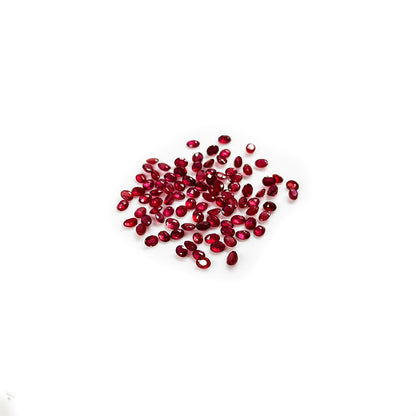 Natural Bangkok Ruby Calibrated Ovals | 3x4mm & 4x5mm