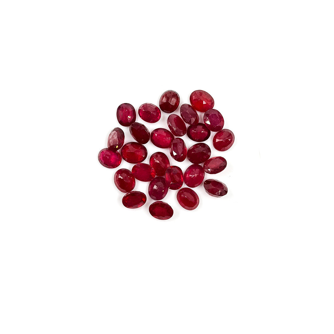 Natural Bangkok Ruby Calibrated Ovals | 9x11mm & 10x12mm